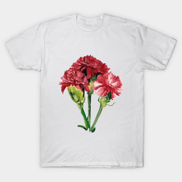 Carnation T-Shirt by artofsuff